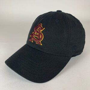 Arizona State Sun Devils NCAA Black Top of the World Relaxed Fit Strapback Hat